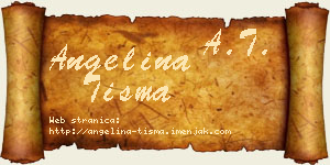 Angelina Tišma vizit kartica